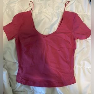 lululemon align shirt (pink)